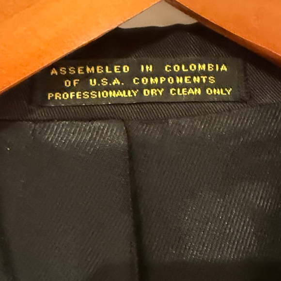 Oscar de la Renta Men’s Black Tencel 3-Button Blazer Sport Coat Size 44R - Picture 4 of 12